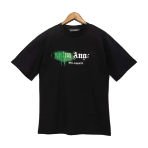 Palm Angels Black Graphic T Shirt: Urban