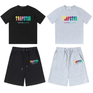 Trapstar Black T shirt & Shorts Set