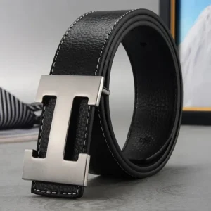 Hermes Black Men's Belt: Elegant Style for