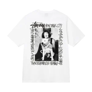 Stussy White Tee: Cool Graphic, Comfortable
