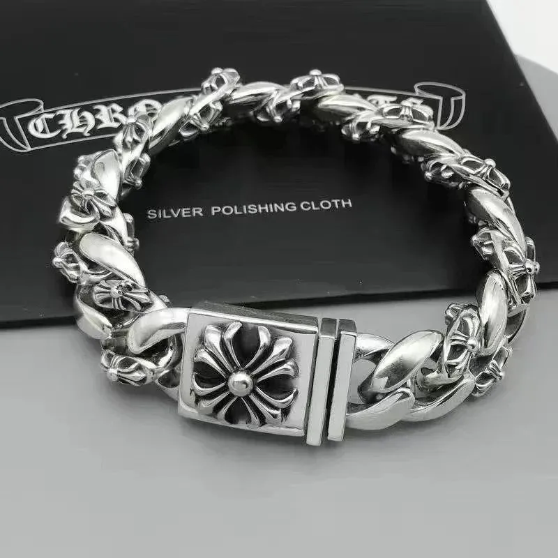 Chrome Hearts Silver Bracelet: Gothic