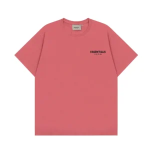 Fear of God ESSENTIALS Pink Tee: Minimalist
