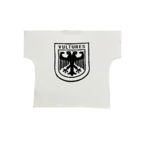 Vultures White T Shirt: Hawk inspired