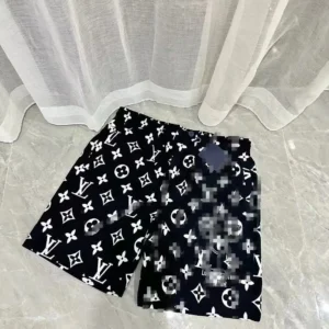 Louis Vuitton Inspired Black White Shorts