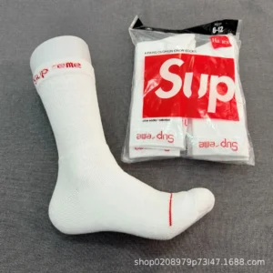 Supreme White Socks: Hip and Durable for