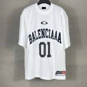 Balenciaga White Tee: Oversized Fit, Fashion