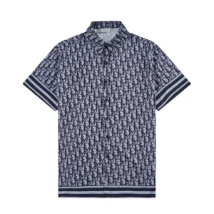 Dior Blue gray Monogram Shirt: Stylish