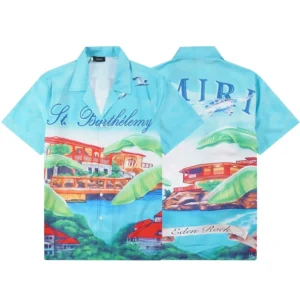 AMIRI St. Barth??lemy Print Shirt Exude Jet