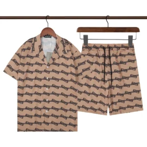 Balenciaga Beige Bow print Resort Set, High