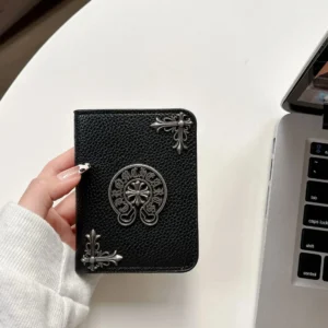 Chrome Hearts Black Wallet: Gothic Inspired