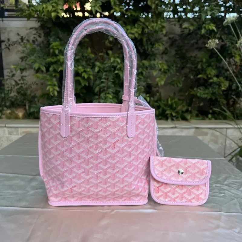 Goyard Saint Louis Pink Tote Set: Chic