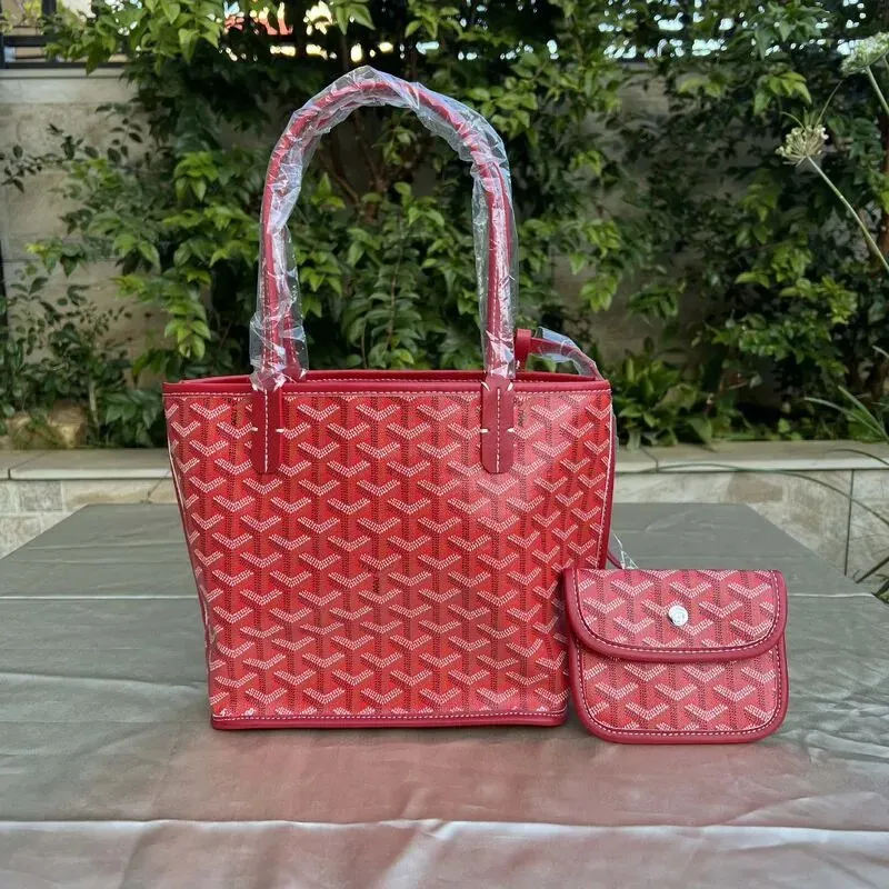 Goyard Red Tote & Pouch: Luxury for Daily