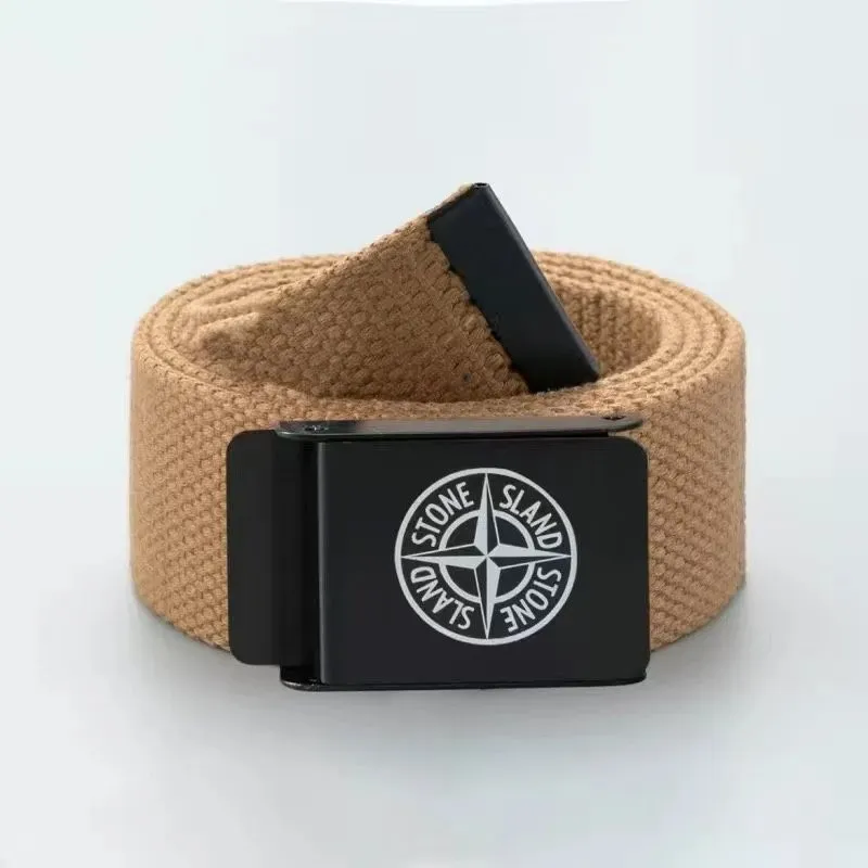 Stone Island Beige Belt: Tactile Texture