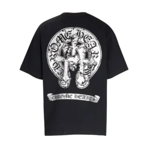 Chrome Hearts Black T Shirt: Edgy Gothic