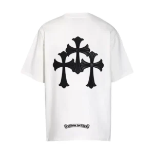Chrome Hearts White Cross Embroidered T