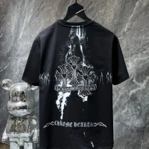 Chrome Hearts Black Tee: Edgy Design for