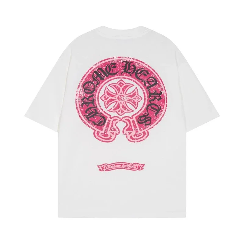 Chrome Hearts White Tee: Bold Graphics