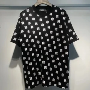 AMIRI Black Monogram T Shirt, Trendy