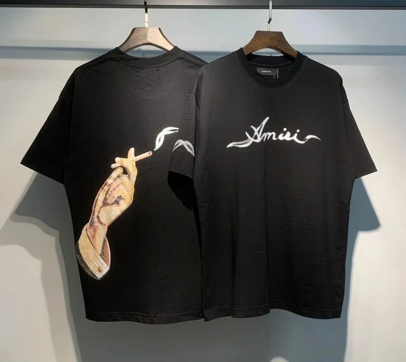 Amiri Black Graphic T shirt: Unique