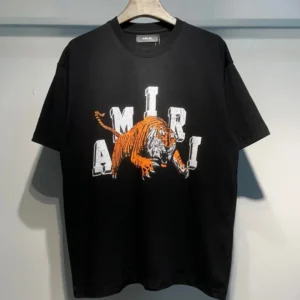 AMIRIRI Black Tiger Graphic T Shirt: Stylish