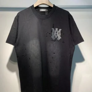 AMIRI Black Logo T shirt: Luxury and Street