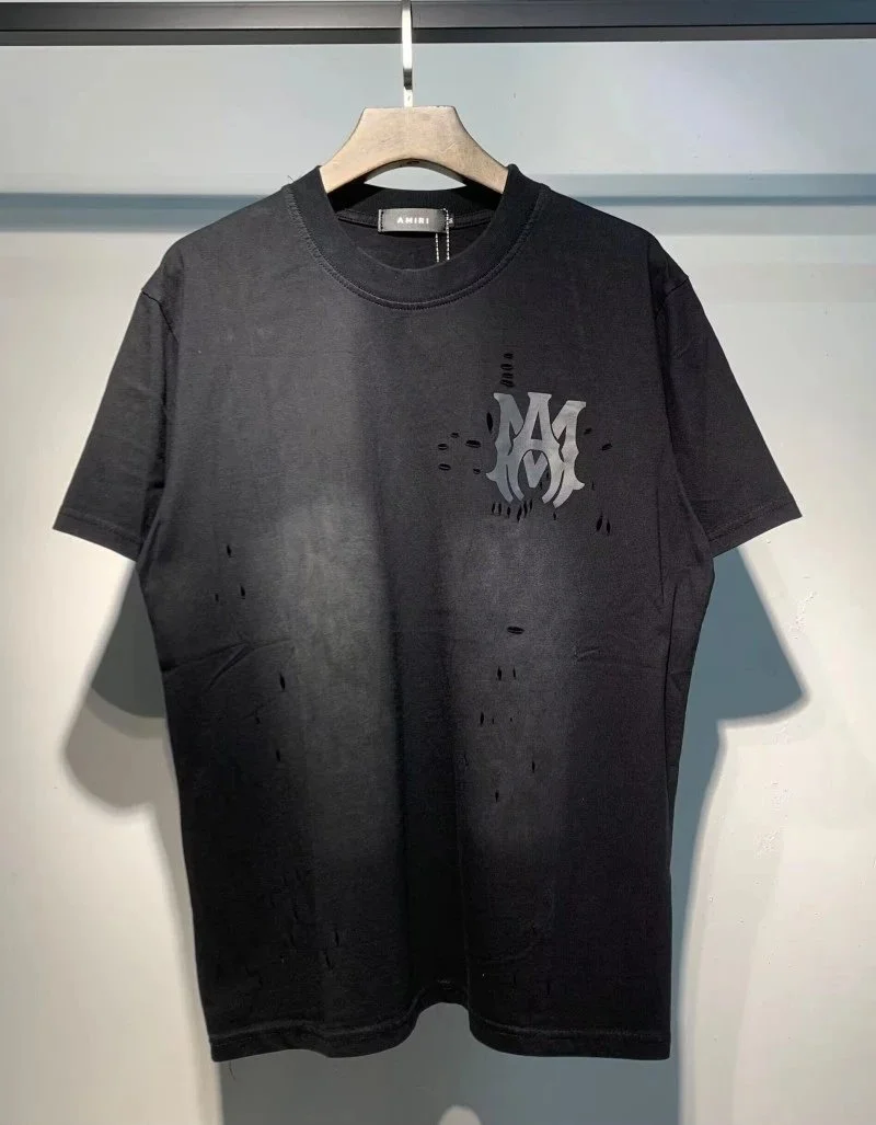 AMIRI Black Logo T shirt: Luxury and Street