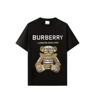 Burberry Black Teddy T shirt: Stylish
