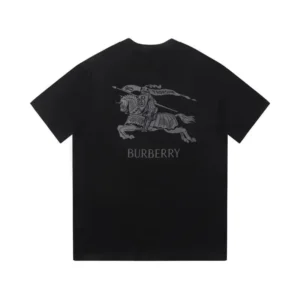 Burberry Black T Shirt: Iconic Emblem