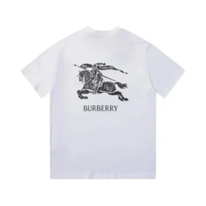 Burberry White Men's T shirt: Iconic