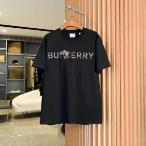 Burberry Black Tee: Iconic Logo, Stylish