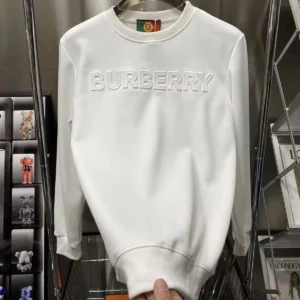 Burberry White Sweatshirt: Premium