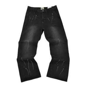 GALLERY DEPT. Black Denim with Splatters