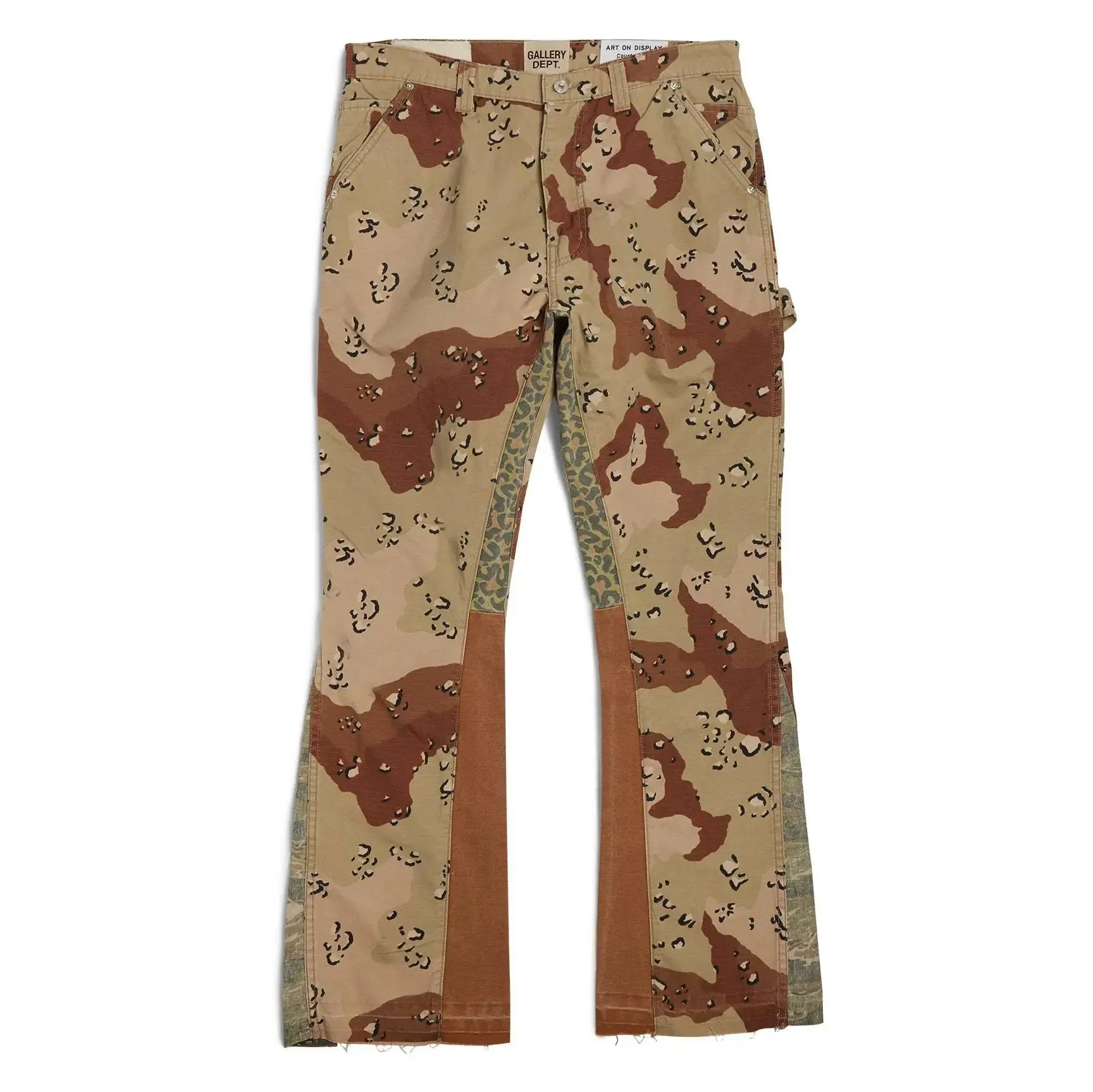 Gallery Dept. Beige Brown Camo Pants Retro