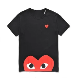 CDG Play Black T Shirt: Quirky