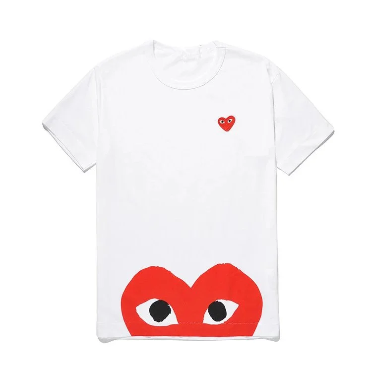 CDG Play White Tee: Unique