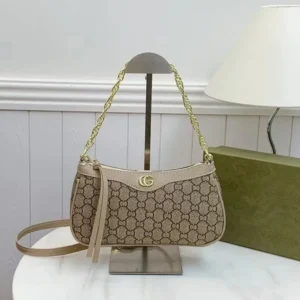 Gucci Beige Brown Handbag: Chic Accessory