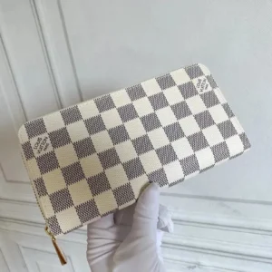 Louis Vuitton Beige Checkered Wallet Stylish