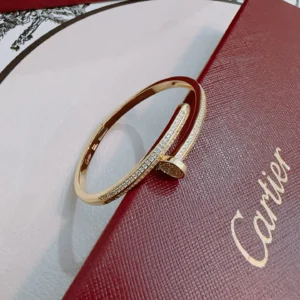 Cartier Bangle Bracelet with Diamonds