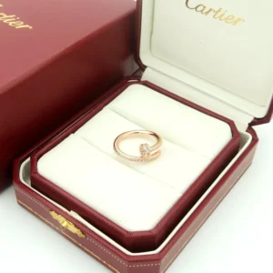 Cartier Diamond Ring in Rose Gold