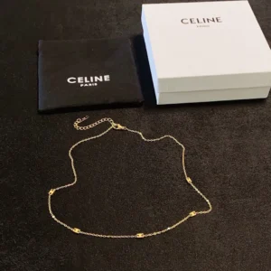 Celine Paris Gold Chain Necklace
