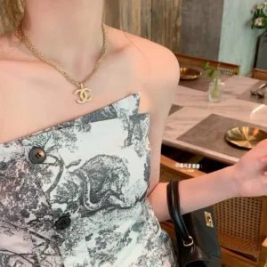 Chanel CC Logo Necklace