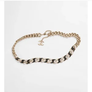 Chanel Chain Belt Gold/Black