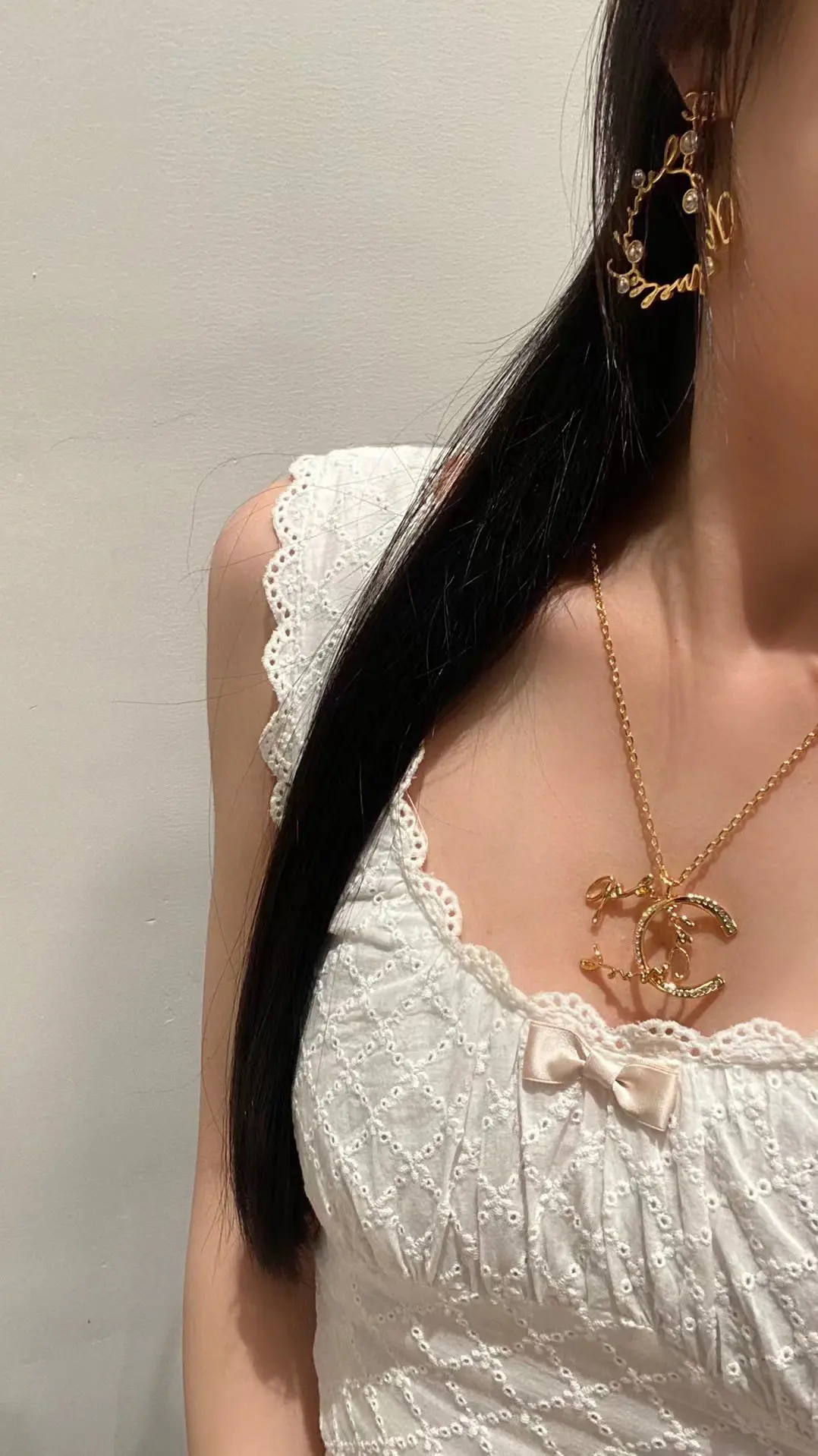 Chanel Moon Pendant Necklace
