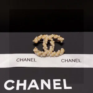 Chanel Pearl CC Brooch