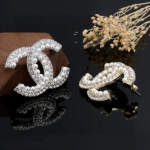 Chanel Pearl & Crystal Hair Clips