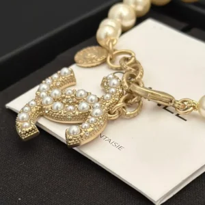 Chanel Pearl and Crystal CC Bracelet