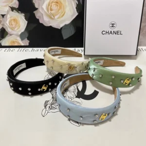 Chanel Studded Headband Set