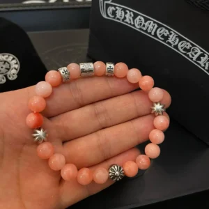 Chrome Hearts Coral Beaded Bracelet