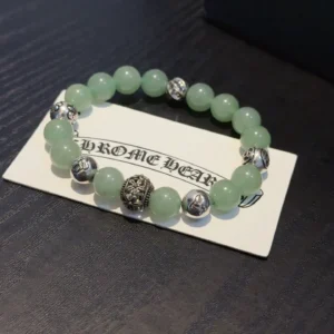 Chrome Hearts Jade Bead Bracelet