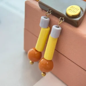 Colorful Beaded Drop Earrings Series